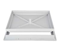 Zeker Tampon Creux avec Cadre en polypropylène renforcé, Tampon pour coffrage pour Regard (40 x 40 cm)