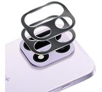 Zeking Lot de 2 protections d'objectif d'appareil photo en verre trempé pour OnePlus 15 5G - Couverture complète - Sans bulles - Haute définition - Installation facile