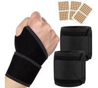 ZEKUN 1 Paire Attelle Poignet Droit Attelle de Poignet Orthese Canal Carpien Orthese Pouce Tendinite et Arthrite Coussinée pour Protéger et Soulager les Douleurs du Pendant L'exercice