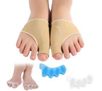 ZEKUN Redresseur Orteil Correcteur Jour Nuit Coussinet pour Gros Orteil Et Orteils Avant Gros Redresseur Orteil Manchons de Protection pour Amortir Hallux Valgus 2 Paires