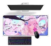 ZEKYGPP Anime Tapis de souris Honkai Impact 3rd Elysia Tapis de bureau Anime Tapis de souris Grand tapis de souris en caoutchouc