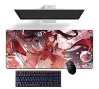 ZEKYGPP Anime Tapis de Souris Honkai Star Rail Sparkle Tapis de Bureau Anime Tapis de Clavier Grands Tapis de Souris en Caoutchouc Tapis de Souris