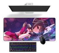 ZEKYGPP Anime Tapis de Souris Honkai Star Rail Sparkle Tapis de Bureau Anime Tapis de Clavier Grands Tapis de Souris en Caoutchouc Tapis de Souris
