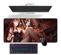 ZEKYGPP Anime Tapis de souris Steins;Gate Anime Tapis de bureau Tapis de clavier Tapis de souris Grands