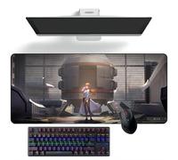 ZEKYGPP Anime Tapis de souris Steins;Gate Anime Tapis de bureau Tapis de clavier Tapis de souris Grands