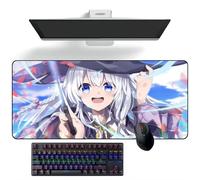 ZEKYGPP Anime Tapis de Souris Wandering Witch: The Journey of Elaina Tapis de souris Anime Tapis de Bureau Tapis de Clavier Tapis de souris Grand