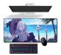 ZEKYGPP Anime Tapis de souris Wandering Witch : The Journey of Elaina Tapis de souris Anime Tapis de bureau Tapis de clavier Grands tapis de souris