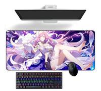ZEKYGPP Tapis de souris Anime Honkai Impact 3ème Elysia Anime Tapis de bureau Grand tapis de souris Tapis de souris en caoutchouc