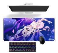 ZEKYGPP Tapis de souris Anime Honkai Impact 3ème Elysia Anime Tapis de bureau Grand tapis de souris Tapis de souris en caoutchouc