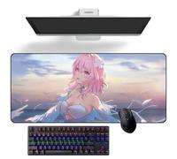 ZEKYGPP Tapis de souris Anime Honkai : Star Rail 7 mars Tapis de souris Anime Tapis de souris Tapis de bureau Grand tapis de souris, 400 mm x 900 mm x 3 mm