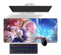 ZEKYGPP Tapis de souris Anime Honkai : Star Rail 7 mars Tapis de souris Anime Tapis de souris Tapis de bureau Grand tapis de souris, 400 mm x 900 mm x 3 mm