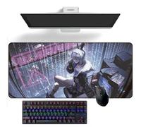 ZEKYGPP Tapis de souris Anime Honkai : Star Rail Silver Wolf Anime Tapis de bureau Tapis de souris Grand tapis de souris en caoutchouc 400 mm x 900 mm x 3 mm