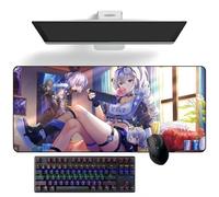 ZEKYGPP Tapis de souris Anime Honkai : Star Rail Silver Wolf Anime Tapis de souris Tapis de souris Tapis de bureau Grand tapis de souris, 300 mm x 700 mm x 3 mm
