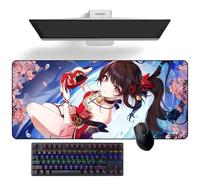 ZEKYGPP Tapis de souris Anime Honkai : Star Rail Sparkle Anime Tapis de bureau Tapis de clavier Grand tapis de souris Tapis de souris en caoutchouc, 300 mm x 700 mm x 3 mm