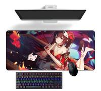 ZEKYGPP Tapis de souris Anime Honkai : Star Rail Sparkle Anime Tapis de bureau Tapis de clavier Grand tapis de souris Tapis de souris en caoutchouc, 400 mm x 900 mm x 3 mm