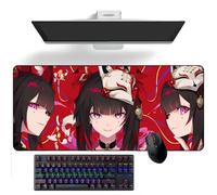 ZEKYGPP Tapis de souris Anime Honkai : Star Rail Sparkle Anime Tapis de bureau Tapis de clavier Grand tapis de souris Tapis de souris en caoutchouc, 300 mm x 700 mm x 3 mm