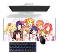 ZEKYGPP Tapis de souris Anime LoveLive! Tapis de souris Anime Tapis de souris Tapis de bureau Grand tapis de souris, 300 mm x 700 mm x 3 mm