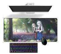ZEKYGPP Tapis de souris Anime Sorcière errante : Le voyage d'Elaina Anime Tapis de souris Tapis de souris Tapis de bureau Grand tapis de souris, 400 mm x 900 mm x 3 mm