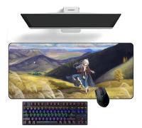 ZEKYGPP Tapis de souris Anime Sorcière errante : Le voyage d'Elaina Anime Tapis de souris Tapis de souris Tapis de bureau Grand tapis de souris, 400 mm x 900 mm x 3 mm
