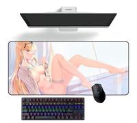 ZEKYGPP Tapis de souris Anime Xenoblade Chronicles Anime Tapis de souris Tapis de souris Tapis de bureau Tapis de clavier Grand tapis de souris, 400 mm x 900 mm x 3 mm