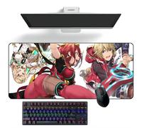 ZEKYGPP Tapis de souris Anime Xenoblade Chronicles Anime Tapis de souris Tapis de souris Tapis de bureau Tapis de clavier Grand tapis de souris, 300 mm x 700 mm x 3 mm