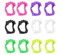 ZELAITE Lot de 12 dents de vampire pour Halloween - Loup-garou - Faux dents de zombie - Pour enfants - Pour adultes - Costume d'Halloween - Maquillage de loups-garous - Mors (C)