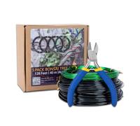 ZELARMAN Lot de 4 fils d'entraînement pour bonsaï - 3 tailles au total : 1 mm, 1,5 mm, 2 mm - Résistant à la corrosion et à la rouille (avec coupe-fil pour bonsaï)