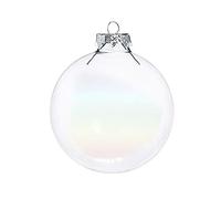 Zelda Bomboniere pZ 36 Boules de Noël Boule Verre Transparent Reflets coloré 4 cm décor Arbre de Noël