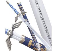 Zelda Epee de Link en Bois Master Sword Epee Decoration Excalibur + Fourreau Blue Edition Décoration