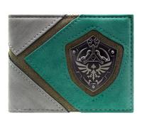 Zelda Twilight Princess Link Position du Bouclier Hylian Portefeuille/Bi-Volet ID & Porte-Carte, Vert
