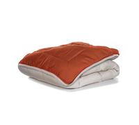 Zelesta Easybed Couette 4 Saisons - Couette sans Housse - Literie pour l'hiver et l'été Chaude Duvet - Couette Lavable sans Housse (Gris Clair & Gingembre, 160x220cm)