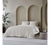 Zelesta Groovebed Couette Teddy Linge de Lit Lavable, Hypoallergénique, Moelleuse d'Hiver et d'Été (Cream, 240x200 Cm)