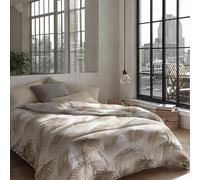 Zelesta Royalbed Couette 4 Saisons 200x200cm - Sans Housse, Hiver et Été Chaude, Lavable, Hypoallergénique - Linge de Lit (Palm Leaves)