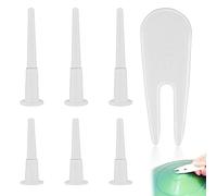 ZELHYEUU 6 Pcs Bouchon d'air Yoga, Kit de Remplacement de Bouchon de Ballon d'exercice pour Yoga, Yoga Air Bouchon, Tige de Prise de Rechange, avec 1 Outil Amovible