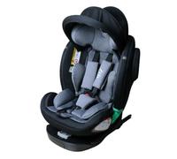 ZELI Siège-Auto 360° i-Size 40-150 cm Isofix & Top Tether Noir avec canopy | Harnais 5 points, appui-tête réglable, pare-soleil amovible et 3 inclinaisons pour accompagner le confort de l'enfant.