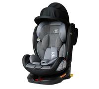BB-BOOM Siège-auto ZELI évolutif i-Size pivotant 360° 40-150 cm Isofix Top-Tether Noir sans canopy