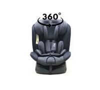 BB-BOOM Siège-auto ZELI évolutif i-Size pivotant 360° 40-150 cm Isofix Top-Tether Noir sans canopy