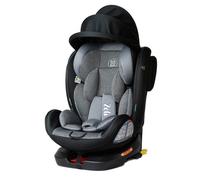Siège-auto Pivotant 360° ZELI - i-Size Évolutif 40 à 150 cm (0-36 kg) - Isofix & Top Tether Noir sans canopy