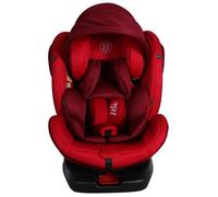 ZELI Siège-auto évolutif i-Size pivotant 360° enfants de 40 à 150 cm 0-36 kg Isofix Top Tether Rouge avec canopy