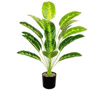 Zelihrdu Grande Fausse Plante en Pot, Faux Palmier Artificiel Plantes Artificielles Décoration Intérieur Extérieur Maison Chambre Salon Balcon Cour Jardin Arbre Bureau (Oiseau de Paradis Vert)