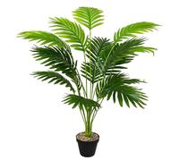 Zelihrdu Plantes Artificielles Intérieure Extérieure, Grande Tropicales Faux Arbre avec Pot Fausse Plante pour Maison Jardin Salon Chambre Bureau Balcon Cour Décoration (80cm Paume Verte)