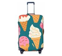 Zelinge Housse de bagage élastique mignonne anti-rayures pour valise de voyage, Jolies glaces bleu sarcelle, for 22-24 Inch Luggages M