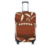 Zelinge Housse de protection élastique pour valise, anti-rayures, Ballons de football en marron, for 29-32 Inch Luggages XL