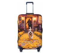 Zelinge Housse de protection élastique pour valise de voyage résistante aux rayures, Dog Day Of The Dead, for 22-24 Inch Luggages M