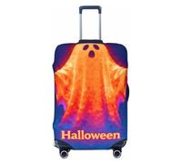 Zelinge Housse de protection élastique pour valise, lavable, anti-rayures, Halloween bleu rouge, for 22-24 Inch Luggages M