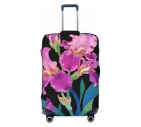Zelinge Housse de protection élastique pour valise, protection contre les rayures, Night Iris Purple Red, for 18-21 Inch Luggages S