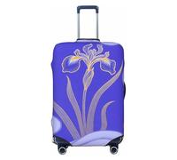 Zelinge Housse de protection lavable pour valises de voyage résistante aux rayures, Aquarelle Irises Violet, for 29-32 Inch Luggages XL