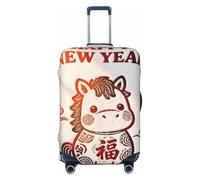 Zelinge Housse élastique pour valises de voyage - Résistante aux rayures, Bonne année chinoise, for 29-32 Inch Luggages XL