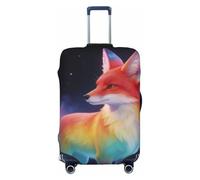 Zelinge Housses de protection anti-rayures pour valises de voyage, Cosmic Rainbow Fox Violet, for 29-32 Inch Luggages XL