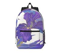 Zelinge Sac à dos pour ordinateur portable de 13 pouces, sac à dos pour le travail, le travail, les affaires, Iris violet élégant, taille unique